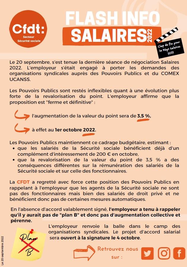 Salaires septembre22