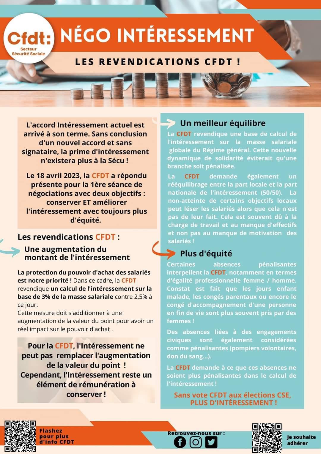 Tract cfdt interessement